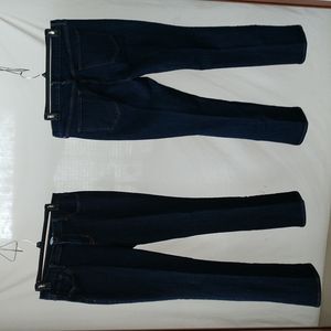 Lot of 2 Pair Old Navy Curvy Boot Cut dark wash jeans size 14